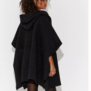 Free People NWOT All I Need Cozy Hooded Duster, Black OSFA